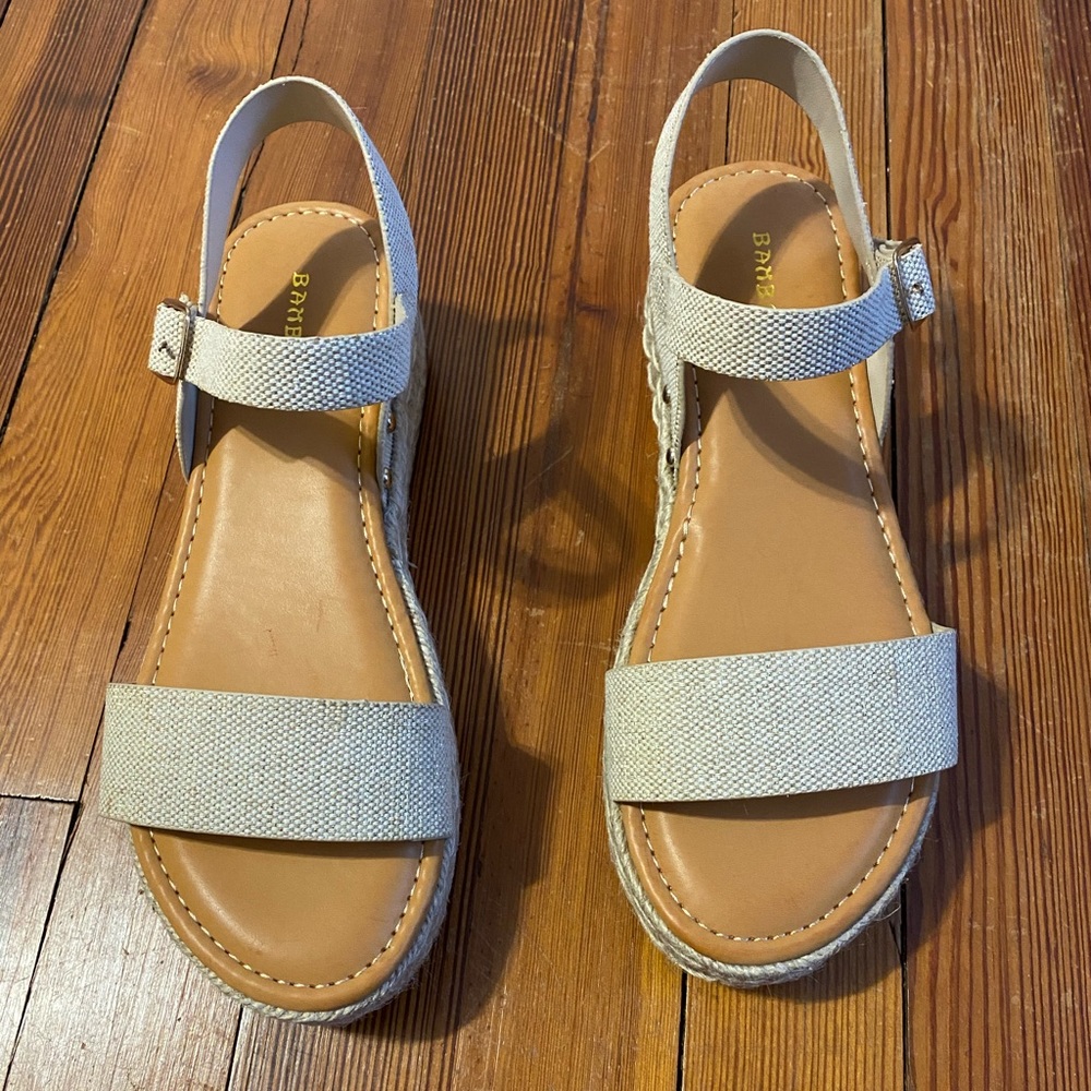 Bamboo Everyday Espadrille Flatform Sandals